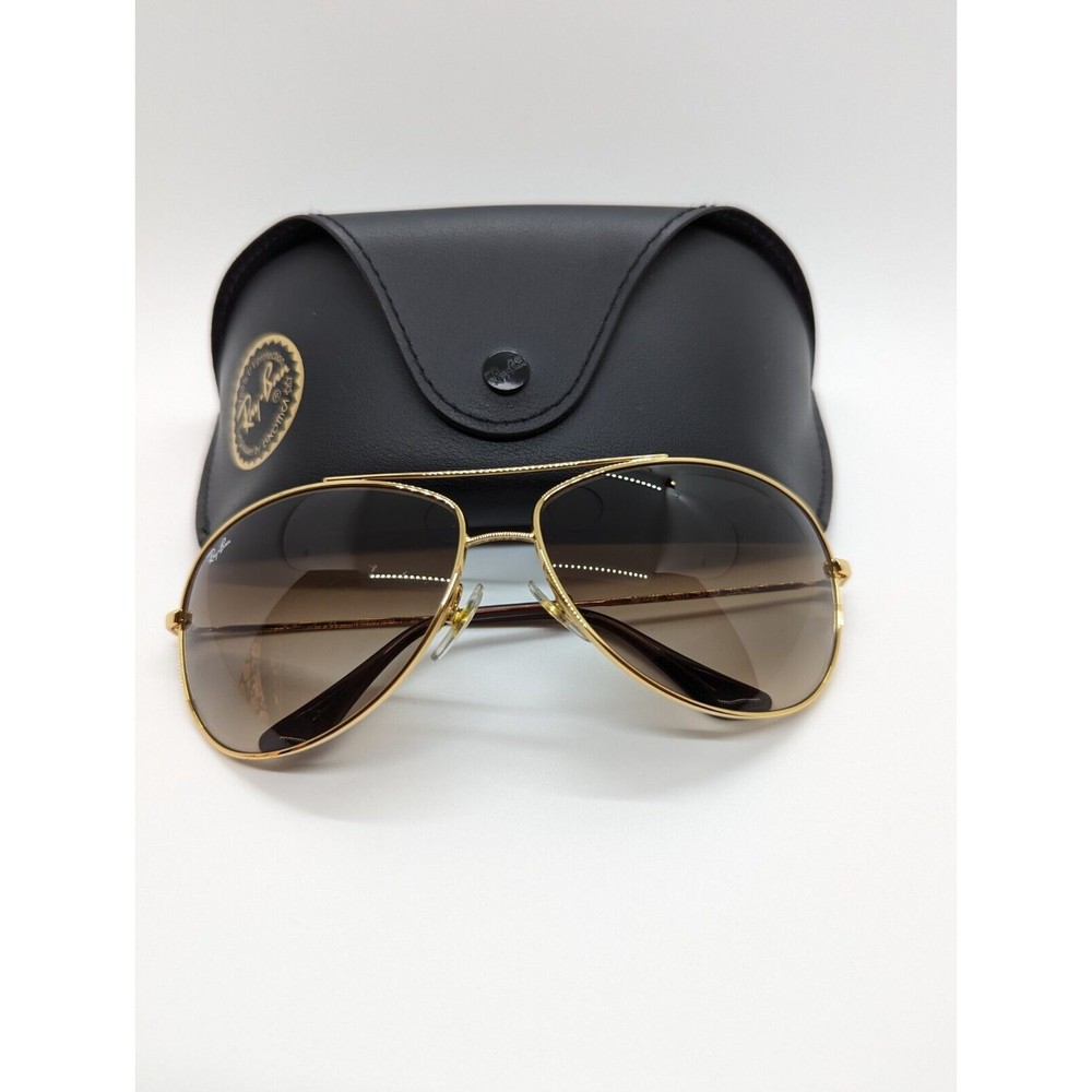 RAY-BAN RB3293 Metal Aviator Sunglasses GRADIENT DARK BROWN LENS GOLD FRAME
